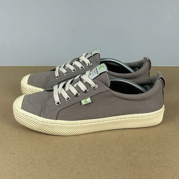 Cariuma OCA Canvas Sneakers Womens 8.5 Mens 7 Gray Lace Up Low Top Casual - Picture 1 of 10